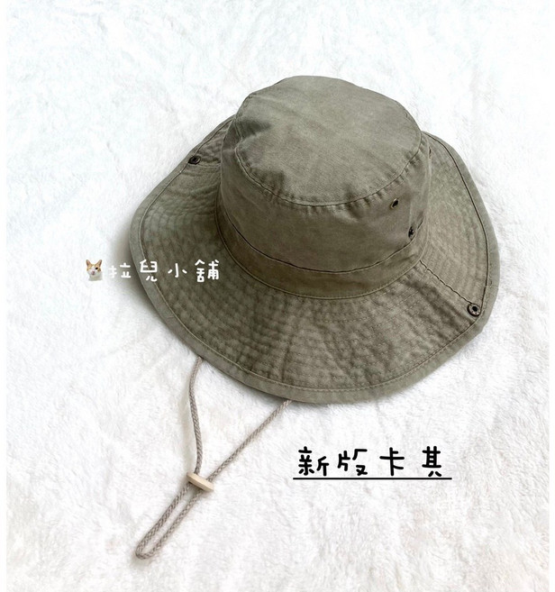 拉兒小舖 圖騰 戶外遮臉漁夫帽 大帽沿 工裝奔尼帽