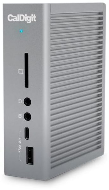 CalDigit TS3 플러스 썬더볼트 3 도크 - 87W 충전 7배 USB 3.1 포트 USB-C 2세대 디스플레이포트 UHS-II SD 카드 슬롯 Mac 및 PC용, 1개