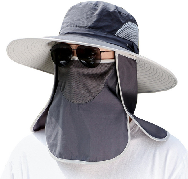 대두 자외선차단 모자/큰머리 햇빛가리개 썬캡