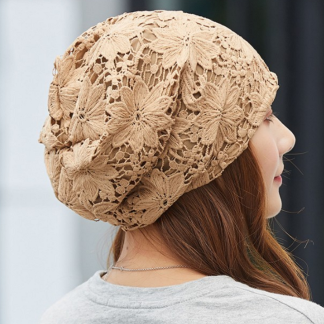 더토토리 C19 플라워 레이스 비니