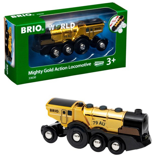 BRIO WORLD (브리오 월드) 마이티 골드 액션 기관차 33630, 1개