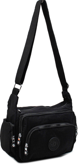 가볍고 주머니 많은 무지 포켓 경량 지퍼 크로스백 가방