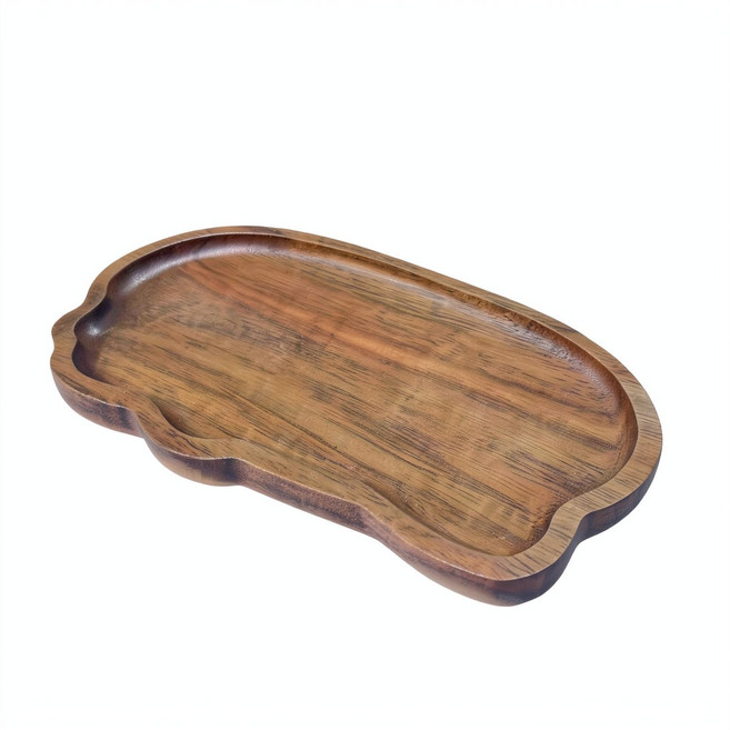 日式木質長方託盤 創意餐盤, 小云朵19*10.8cm, 1套