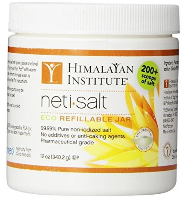 네티 포트 소금 340g 병 (3개 팩) Neti Pot Salt 12-Ounce jar (Pack of 3), 12온스(3팩), 1개 - 쿠팡
