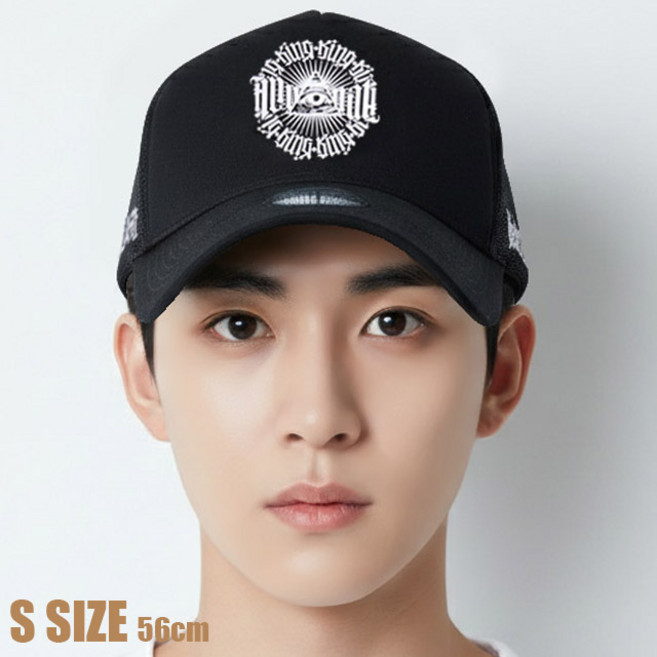 베이직엠 남성 여성 여름 망사 메쉬캡 5각 원형 일루미나티