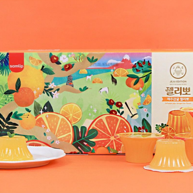 삼립 제주에디션 제주감귤 젤리뽀 16개입, 960g, 1개