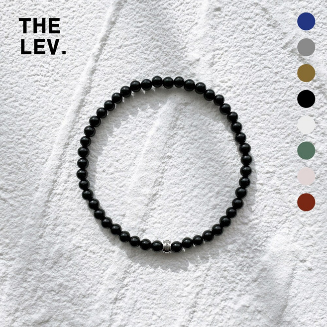 레브클래식 남자팔찌 남자 여자 론델 천연석 원석 팔찌 커플 우정 아이템 레이어드