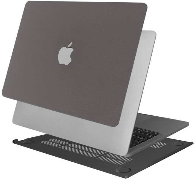 헤이맨 맥북 에어 15 인치 M4 소프트 매트 케이스 파우치, 그레이, 1개