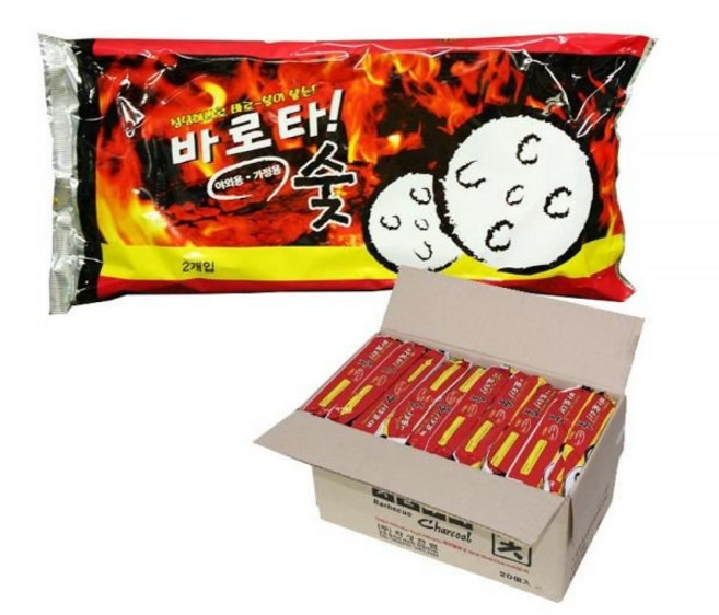 착화용 바로타 숯, 350g, 2개