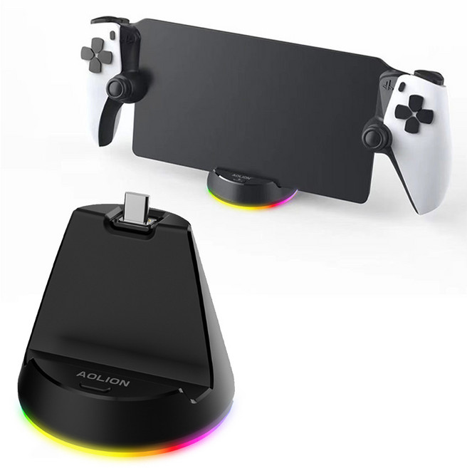 PS 포탈 거치대 LED 충전 독, 1개