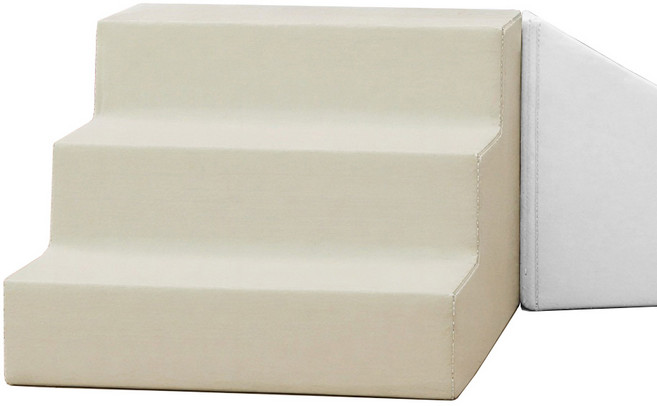 avec 아이플레이짐라이트 실내 어린이 향균 쿠션 유아 계단 (미끄럼틀x), 퓨어바닐라