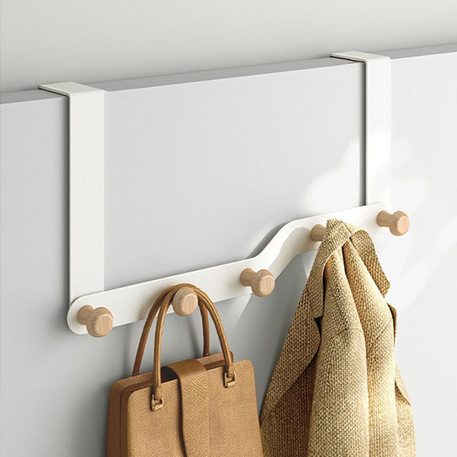 5구 방문후크 옷걸이 이사벨홈, 1개