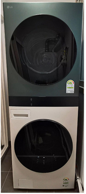 LG전자 트롬 오브제컬렉션 워시타워 WL21EGN 세탁기 25kg + 건조기 21kg 방문설치, 세탁기(네이처 베이지), 건조기(네이처 그린)