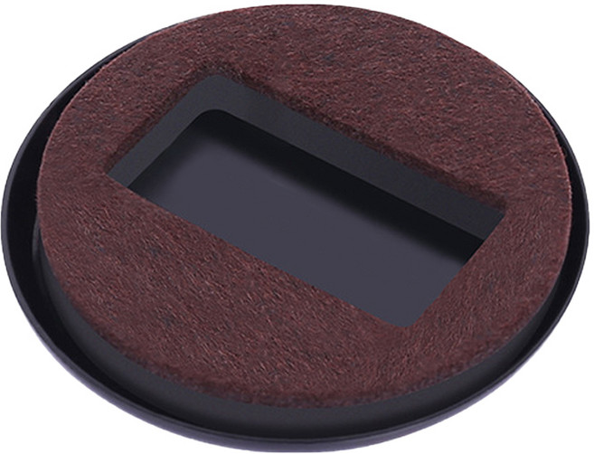 아띠꼴로 바퀴의자 체어매트 카페트 장판 보호 깔판 마루 긁힘 소음 기스 방지, 원형(카펫용)브라운, 5개