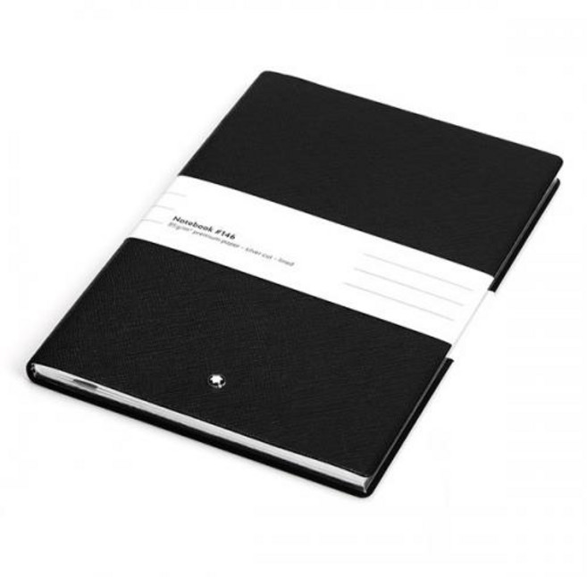 몽블랑 (MONTBLANC) 다이어리 고급 소가죽 노트 수첩 공책 (113294), 146 블랙 라인