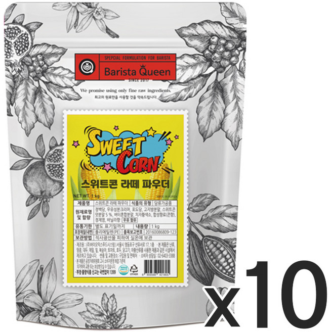 바리스타퀸 스위트콘 라떼 1kg 10개, 1개입
