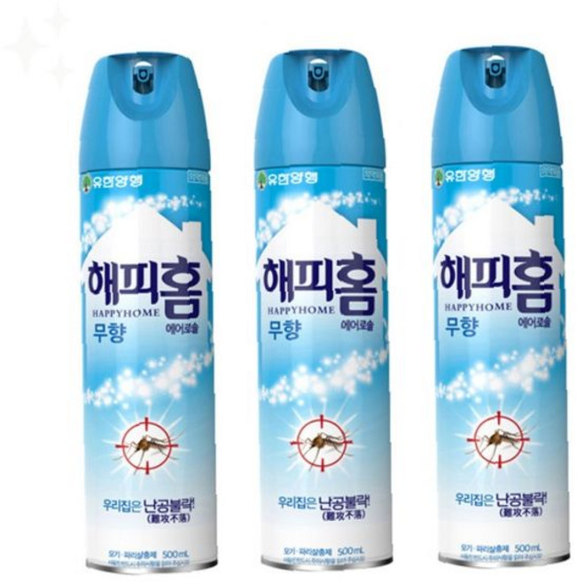 해충방제 무향 스프레이 수성 살충제 24p 실내 가정용 500ml 분사형 모기퇴치, 1개
