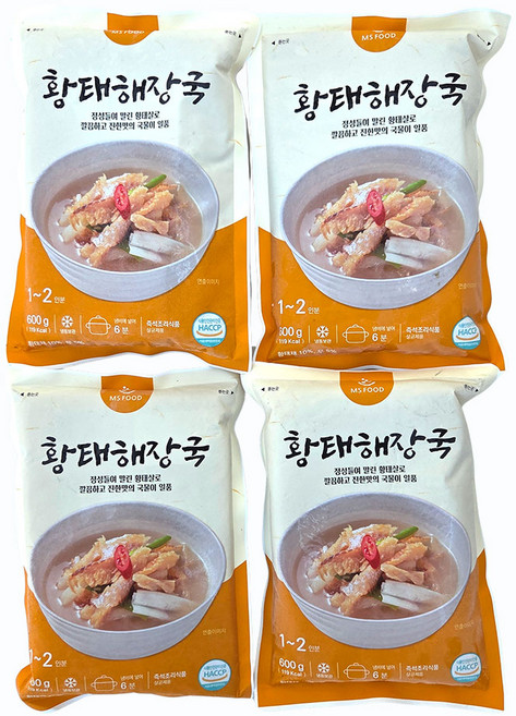 새마원 황태해장국 600g 즉석식품 간편조리, 4개