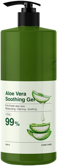 샤샤 99% 알로에 베라 수딩젤 1500ml 대용량 수분 진정 케어 수분크림 시카+티트리+판테놀 함유, 샤샤 99% 알로에 베라 수딩젤 1500ml 대용량 수, 1개, 1.5L