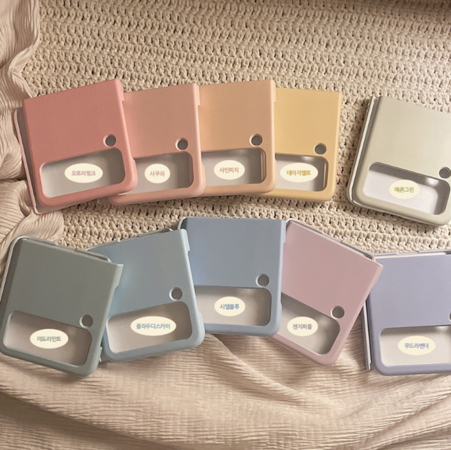 캔디밤 갤럭시 제트플립 파스텔 컬러 하드/맥세이프 케이스