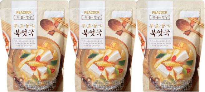 피코크 무교동식 북엇국 500g 3개