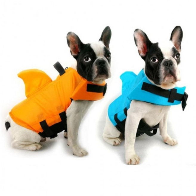 애 견 강아지 구명 조끼 소 대 형 견 반려 물 놀이 튜브 수영 장 복, 구명조끼 오렌지 XL BL02883, 1개