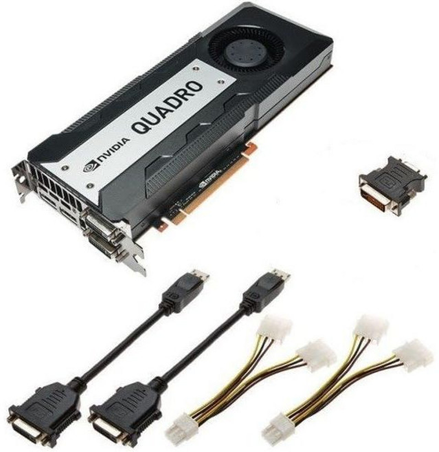 엔비디아 쿼드로 K6000 12GB GDDR5 PCIe 3.0 x16 그래픽 처리 장치 비디오 어댑터 900520810050000 699520810500200