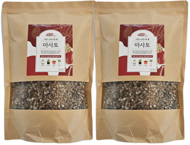 세척 마사토 난석 농사친구 자체포장세트, 소립, 3kg, 2개