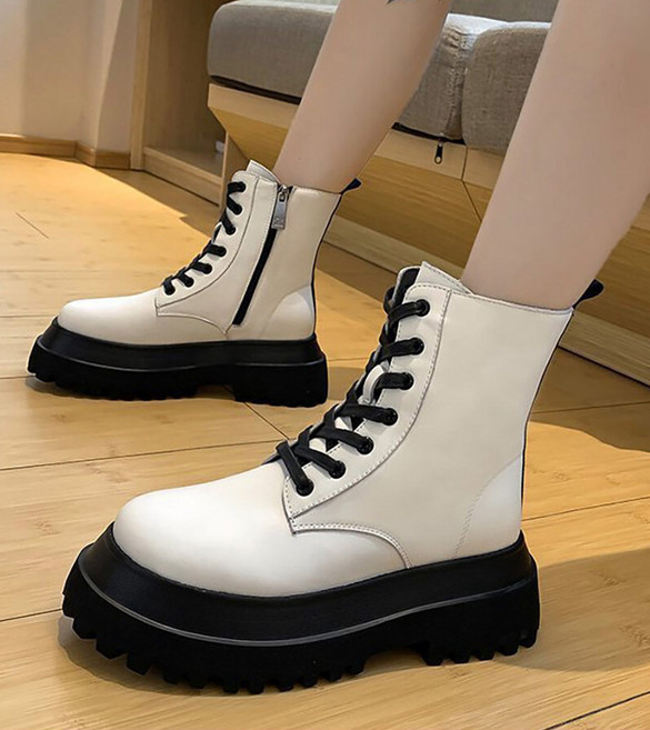 하라다이 7CM 키높이 여성 앵클 워커부츠