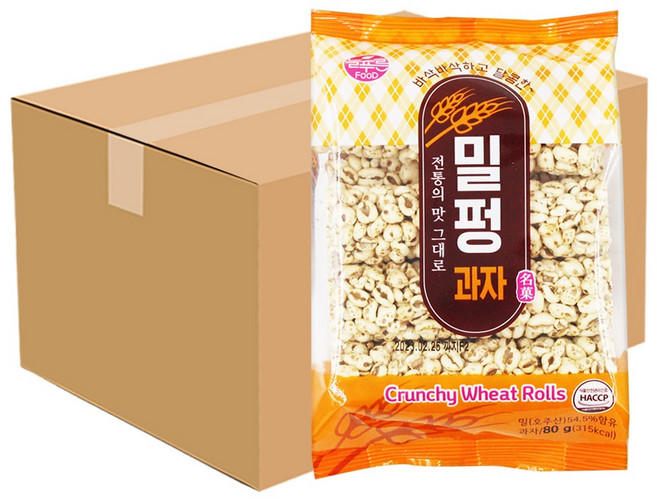 늘푸른 밀펑 과자, 80g, 20개