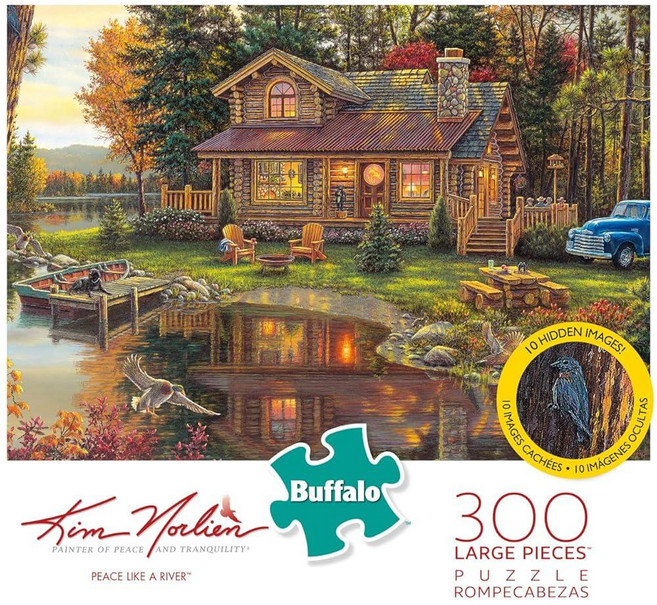 Buffalo Games - Kim Norlien - Peace Like a River - 숨은 그림이 있는 300개의 대형 조각 직소 퍼즐