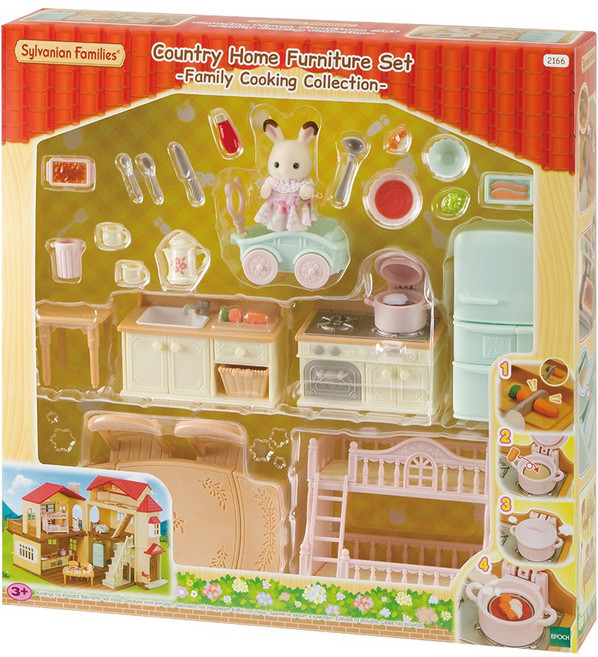 토이트론 실바니안패밀리 비밀 다락방 이층집 추천가구세트 피규어 2166, 1개