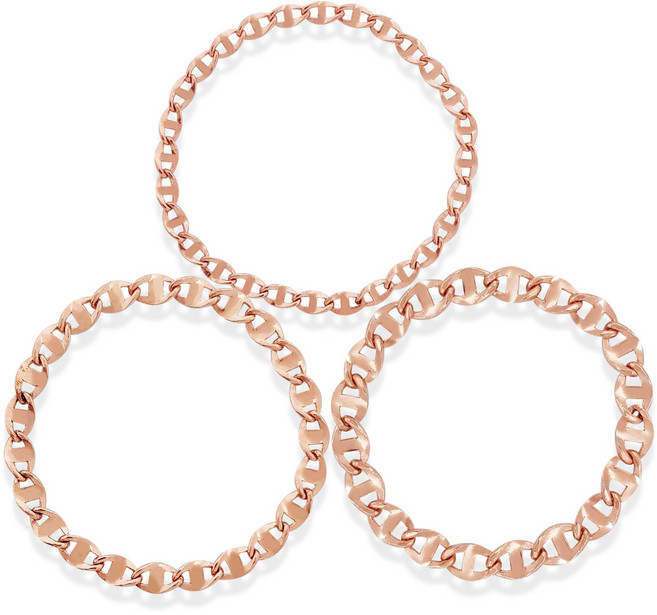 엠비 14K 03타입 콩사다리(미니) 체인반지