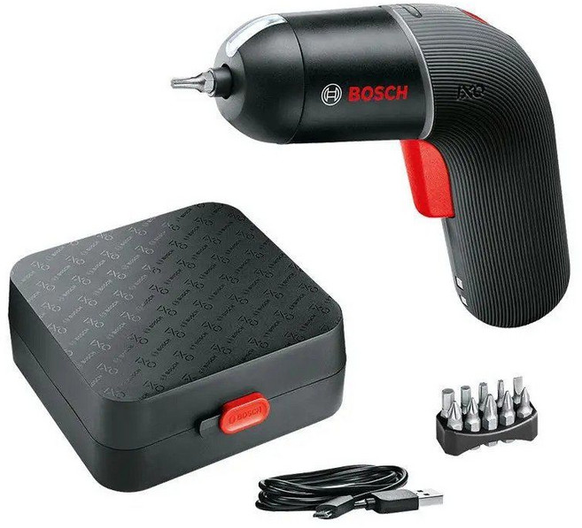 호환 Bosch-IXO 6 무선 전기 스크루 드라이버 4.5 NM 미니 드릴 전진 및 후진 다기능 가정용 3.6V 전동 공, 04 black-black