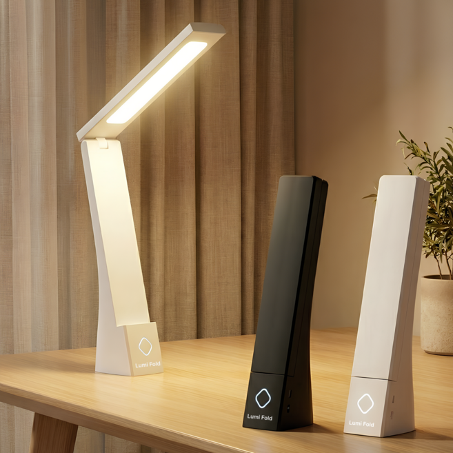 초경량 시력보호 루미폴드 접이식 led 스탠드, 화이트