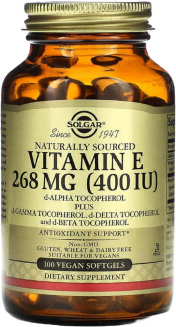 솔가 내추럴 소스 비타민 E 400 IU, 100정, 1개