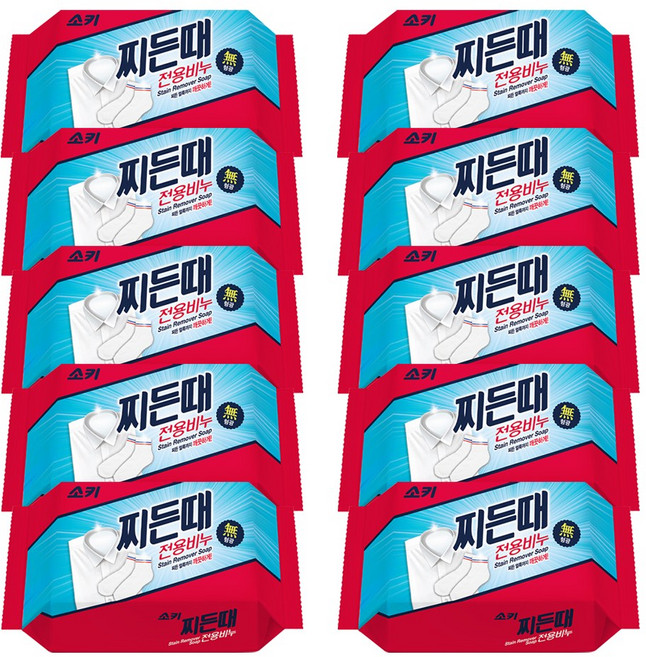 무궁화 소키 찌든때 전용 세탁비누, 150g, 10개