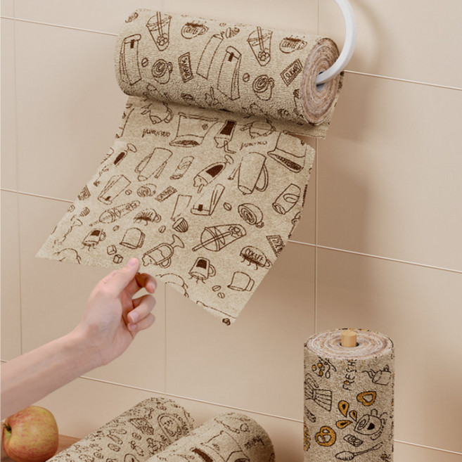 샤인홈리빙 뜯어쓰는 극세사 롤행주 주방 카페 빨아쓰는 행주 타올, 롤행주_커피베이지, 3개