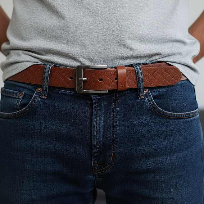카시니 남성 벨트 이탈리아 천연 통가죽 3.4cm 기본 스타일 허리띠 (CSBT016) <국내생산>