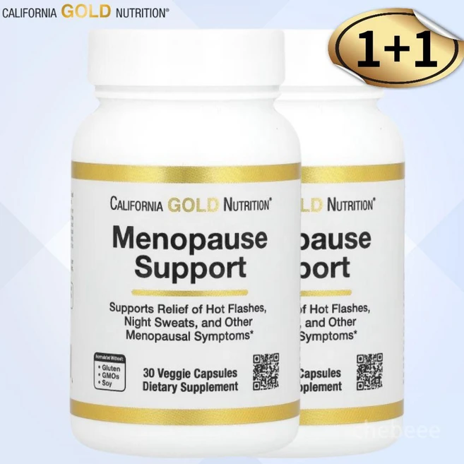 캘리포니아골드뉴트리션 메나포즈 Menopause 서포트 30베지캡슐 2개, 30정 - 쿠팡