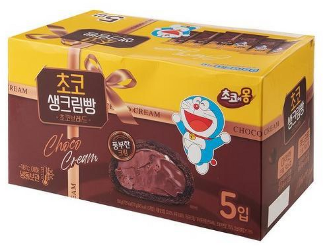초코에몽 초코 생크림빵 입, 5개, 550g