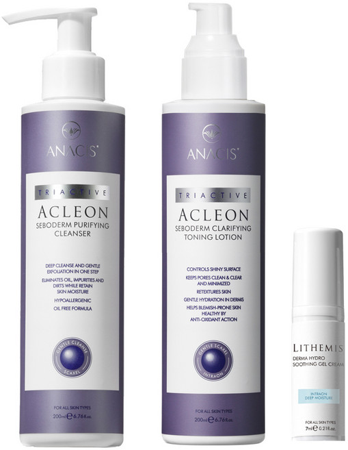 아클레온 여드름 스킨로션 약알칼리성 클렌징폼 2종, 1세트