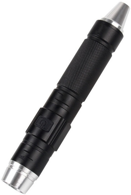 四光源玉石鑑定手電筒 MAX款 第二代 紫光365nm 珠寶文玩水晶專用, 黑色, 1個