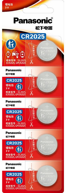 Panasonic 松下 CR2025 鈕扣電池, 1個, CR2025(單顆)