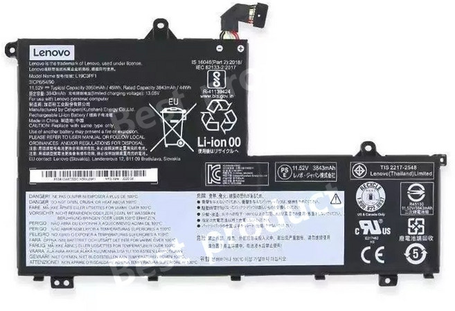 Lenovo 정품 Thinkbook15-IML L19C3PF1 L19M3PF0 노트북 배터리, 검은 색