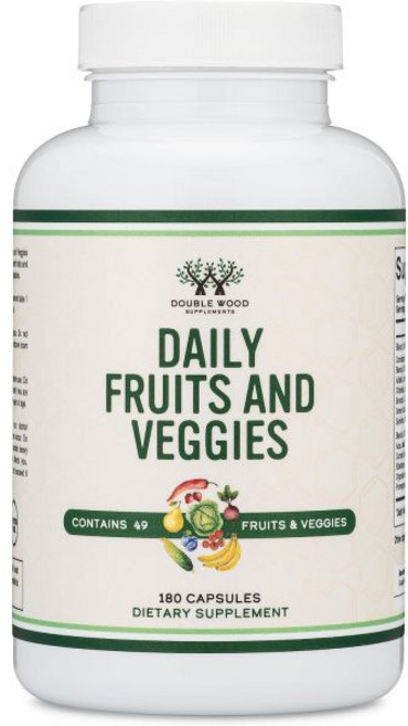 더블우드 채소 과일 보충제 비건 세이프 1500mg 180캡슐, 1개, 180정