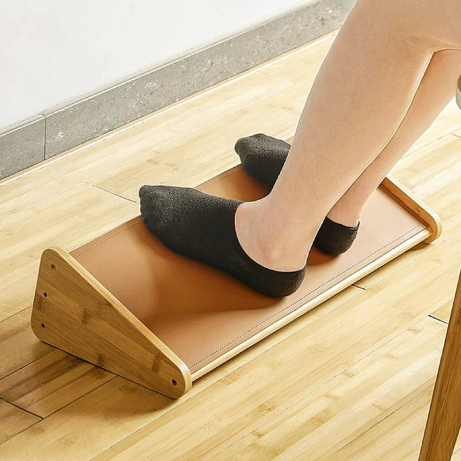 올해브 사무실용 각도조절 원목 발받침대, 원목색 53cm*24.5cm*13cm