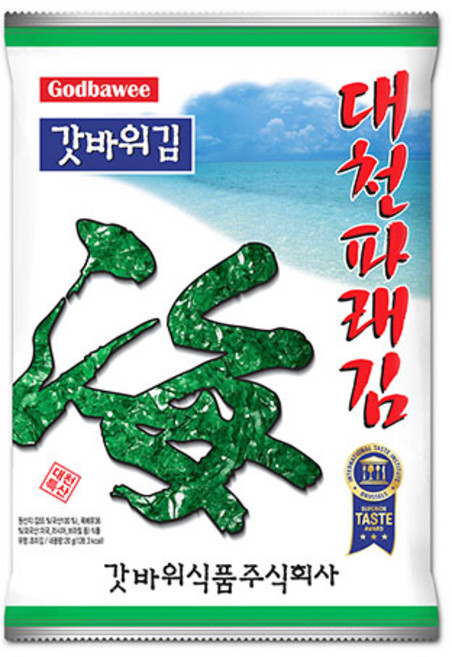 갓바위식품(주) 대천갓바위김 파래김 20g, 20개