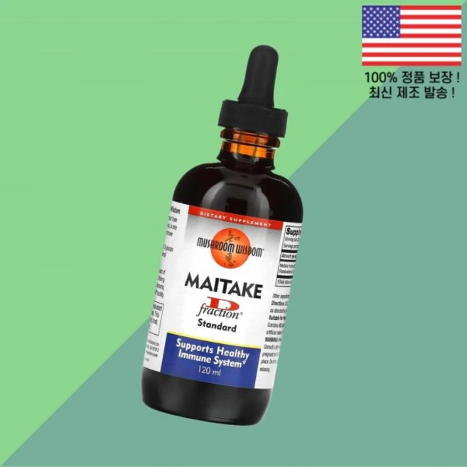 버섯의 지혜 잎새버섯 D 프랙션 스탠다드 120ml Mushroom Wisdom Maitake Fraction Standard - 쿠팡