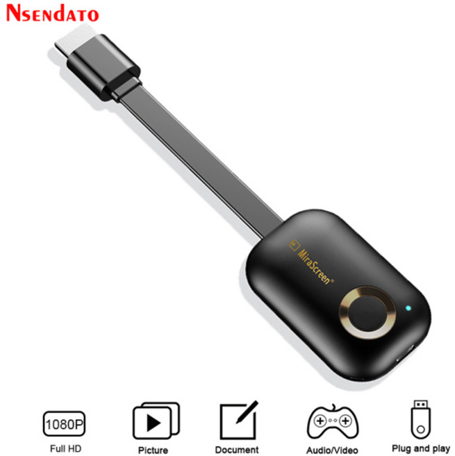 무선 HDMI 송수신기 HDMI분배기 Mirascreen G9 플러스 4K HD 디스플레이 동글 Miracast Airplay DLNA TV 스틱 IOS, Without box, G9 Plus 2.4G